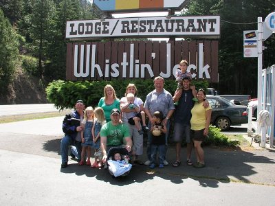 Family Vacation at Whistlin Jack Lodge June 29 - July 1, 2007 Lugnut standing in for Michael