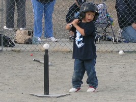 Caleb's First T-Ball Game