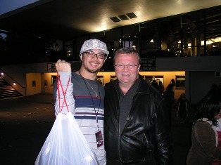 Dad with Myke delivering his laundry...somethings don't change