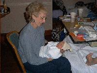 Great Grandma Bettie with Ryley