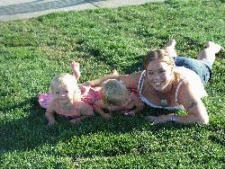 Testing Out the New Lawn With Mom