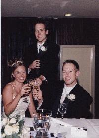 Kyle Giving the Best Man's Toast to Amy and Jeff