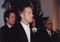 Jeff waiting for his Bride while Kyle, Chris and Rob watch