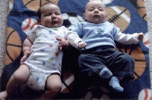 Asher and his cous' Holden Jeffrey